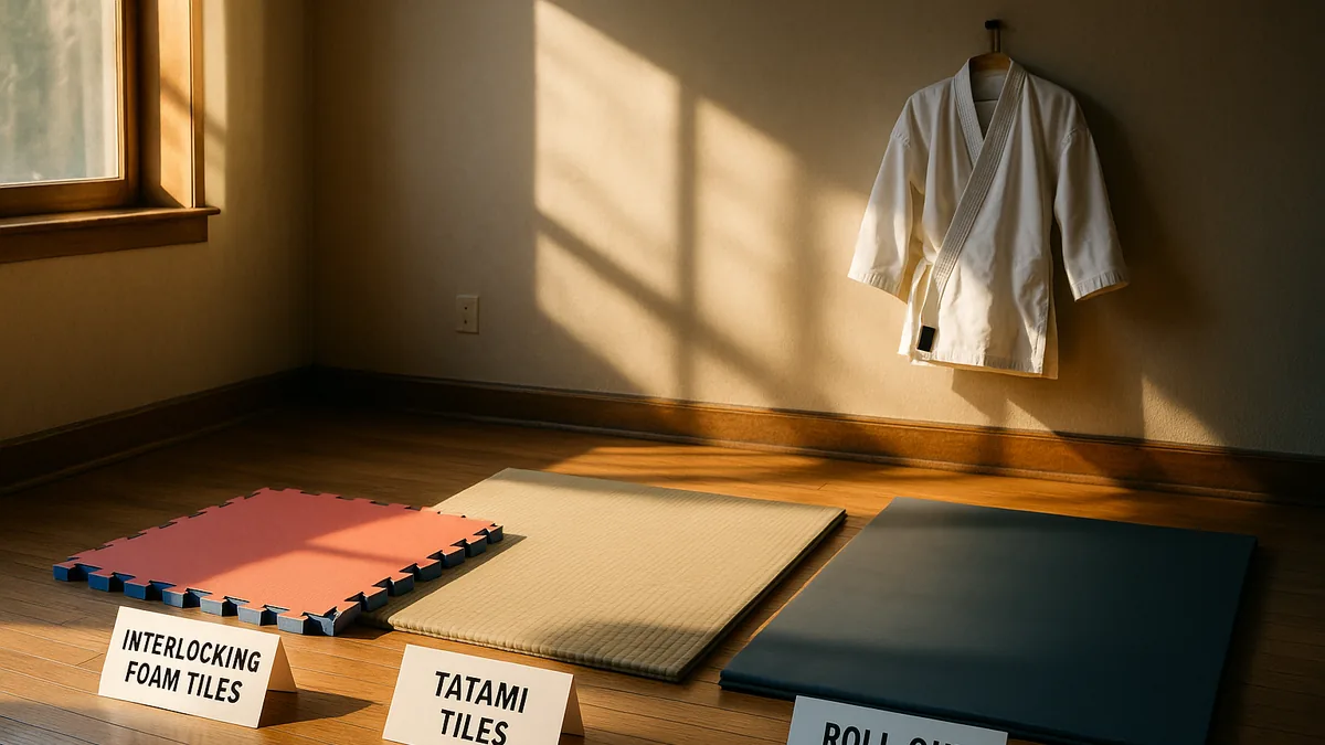 Foam Flooring for Home Dojo: Interlocking Mats, Tatami Tiles, and Roll-Out Options Compared for Karateka Who Train at Home